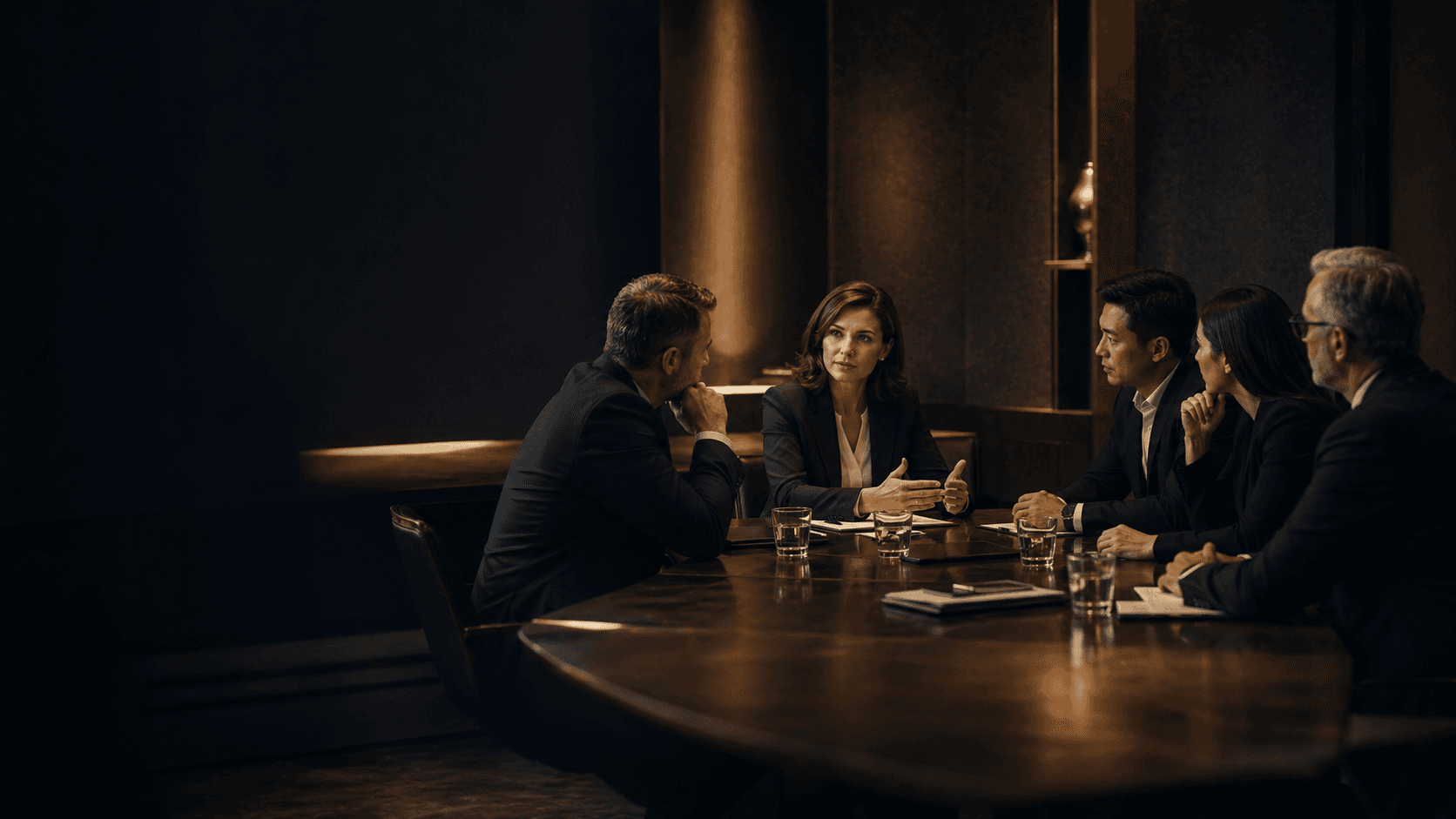 Executive leadership team in a premium facilitated coaching session
