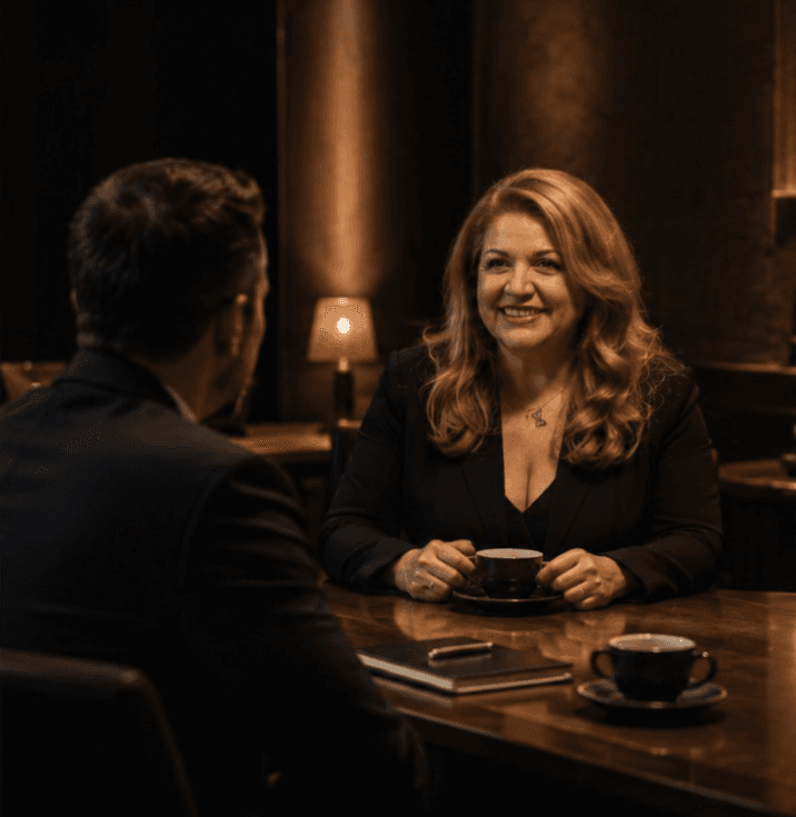 Roxana Flueras in a premium one-to-one executive coaching conversation
